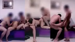Ukhti Ngentot Bertiga Di Sofa